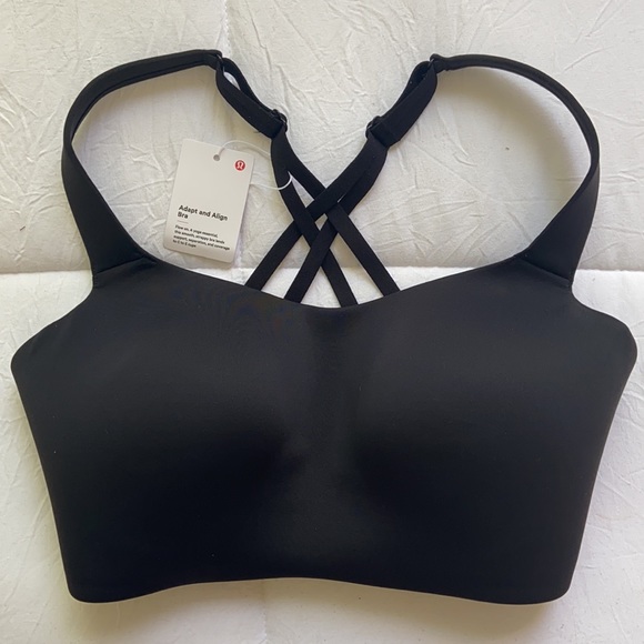 🆕 Lululemon Adapt and Align Bra, Black • Various Sizes Brand New Tags Attached - Picture 3 of 13